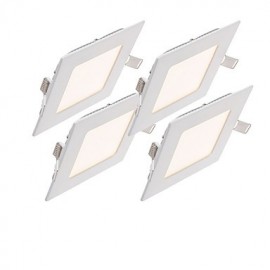 4 stücke 3W Quadratische dimmbare LED Panel licht 2800 6500K SMD 2835 Epistar chip AC 110 220V