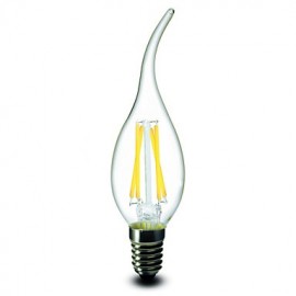 1 Stück E14 E12 4 W 4 COB 400 LM Warmweiß CA Dimmbare LED Filament Lampen