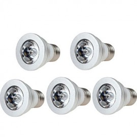 5 Stück 3 W E27 E14 GU10 GU5.3 RGB Farbwechsel LED Glühbirne mit Fernbedienung (85 265 V)