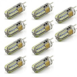 Silica Gel GY6.35 LED Glühbirne 48 SMD 3014 AC DC12V Weiß oder Warmweiß für Boot Wohnmobil Heim Scheinwerfer (10 Stück)