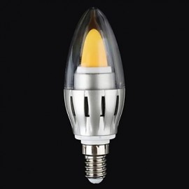 E14 5 W 400 lm 2700 K LED Glühbirne im Kerzenstil weißes Licht (90–265 V) 15.000 Stunden Lebensdauer CE zertifiziert Silber