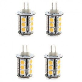 4 STÜCKE G4 18LED SMD5050 300 400LM Warmweiß Weiß Dekorative DC12V LED Bi pin Lichter