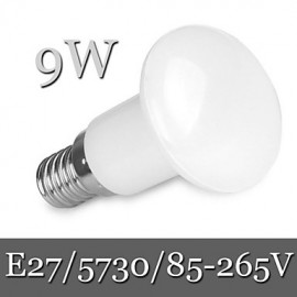 1 Stück Ding Yao E27 9W 30LED SMD 5730 900LM Warmweiß Kaltweiß R63 Dimmbar Dekorative Globe Glühbirnen AC 85 265V