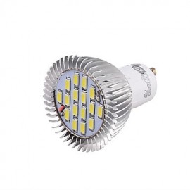 GU10 8W 650LM 6000K 16 SMD5630 Weißes Licht LED Glühbirne (AC220V)