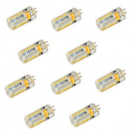 10 Stück G4 6W 72 SMD 3014 600 lm Warmweiß Kaltweiß T Dekorative LED Bi Pin Leuchten AC DC 12 24V