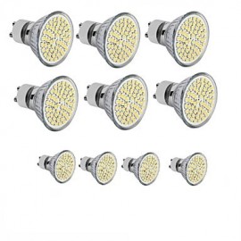 10 STÜCKE GU10 E27 MR16 60SMD 3528 2835 LED Warmweiß Weiß Spot Glühbirne Lampe 3 Watt Energiespar