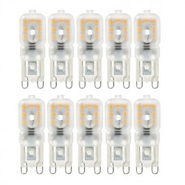 10 Stück dimmbare 4W G9 LED Leuchten 14 SMD 2835 300 400lm Warm Kaltweiß AC 220 110V