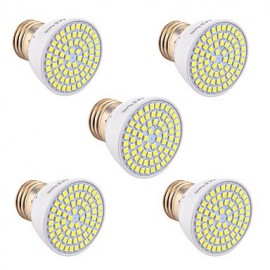 5 Stück E26 E27 GU5.3 (MR16) GU10 72LED 7W LED 2835SMD 600 700Lm Warmweiß Kaltweiß Naturweiß LED Strahler (AC 110V 220V)