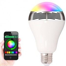 E27 Bluetooth Steuerung Smart Music Audio Lautsprecher LED RGB Farbbirne Glühbirnen (AC85 265V)