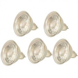 5 Stück 5 W MR16 (GU5.3) dimmbares Warm Kaltweiß LED Strahler COB Strahler für Zuhause AC220 240V