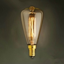 E14 40W St48 Gelbe Glühbirne Edison Kleine Schraubfassung Retro Kronleuchter Dekorative Glühbirnen