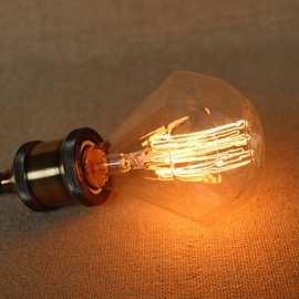 E27 40W G95 Diamant Edison Glühbirne mit geradem Draht große Lo Bar Pendelleuchte mit Retro Lichtquelle