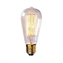 ST58 60W E27 Vintage Retro Glühlampe Edison Glühbirne (AC220 240V)