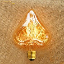 Edison Glühbirne in Herzform gerader Draht 40 W E27 220 V