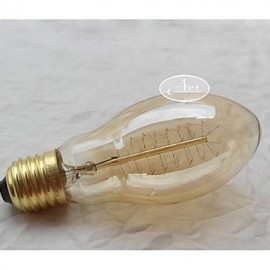 E27 AC220 240V 40W Seide Carbon Filament Glühlampen Glühbirnen BT75S um Perle