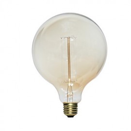 G125 Gerade Draht 40W 110V 240V Lampe Birne Edison Große Retro Dekorative Glühbirnen