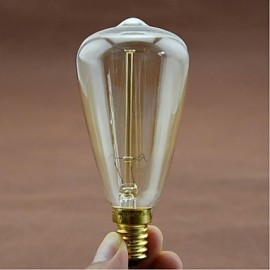 E14 AC220 240V 40W Seide Carbon Filament Glühlampen Glühbirnen T48 um Perle