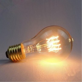 E27 AC220 240V 40W Seide Carbon Filament Glühlampen Glühbirnen A19 um Perle