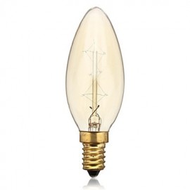 25 W 260 lm 3000 K warmweiß Edison Retro Kerzenlampe mit Wolframfaden (AC 220–240 V).