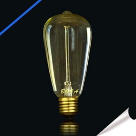 ST64 13AK 25W Antike Edison Seidenkugel Blasenlampe (85 V 265 V)