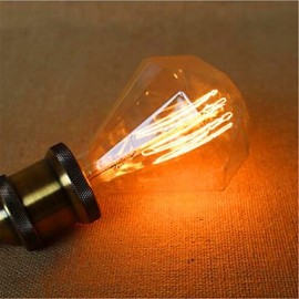 G95 Diamant Geradedraht Große Spiralanschlussstange Pendelleuchte Dekoration Retro Lichtquelle (40W E27)