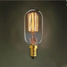 T45 gerader Draht E14 220 V kleine Schraube Retro Lampe 40 W