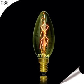 C35 E27 25 W Edison Art Deco Wolfram Lichtquelle (85 V 265 V)