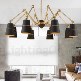 8 flammige moderne Kronleuchterlampe für Wohnzimmer Esszimmer Schlafzimmer