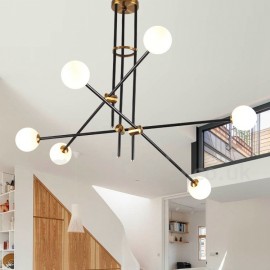 Moderne zeitgenössische 6 Licht 3 Tier Kronleuchter Licht für Esszimmer Wohnzimmer Lampe