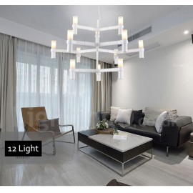 12 Licht 3 Tier Moderne Zeitgenössische Kronleuchter Lampe für Wohnzimmer Esszimmer Licht