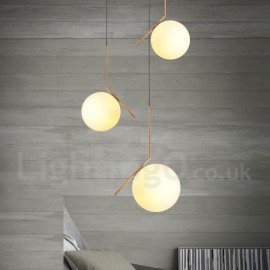 1 Licht Moderne zeitgenössische Pendelleuchte mit Glasschirm Esszimmer Wohnzimmer Schlafzimmer Licht