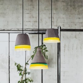 1 Licht Vintage Concrte Esszimmer Pendelleuchte für Wohnzimmer Arbeitszimmer Büro Lampe