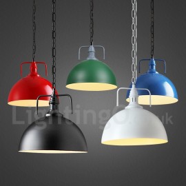 Vintage Pendelleuchte aus Metall in mehreren Farben für Esszimmer Wohnzimmer Schlafzimmer Küchenlampe