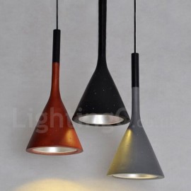 1 flammige Vintage Pendelleuchte aus Beton für Esszimmer Wohnzimmer Schlafzimmer Küchenlampe