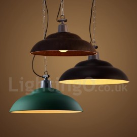 Retro Vintage Esszimmer 1 Licht Pendelleuchte für Arbeitszimmer Büro Lampe