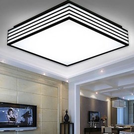 220V 28*28CM Vertraglich Und Zeitgenössische Schwarz Und Quadratische Dome Licht Lampe Led Licht