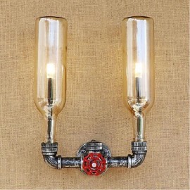 6W E27 BGB010 Retro Industrie Wind Schalter Led Wasserflasche Wand Lampe Wand Licht Bernstein