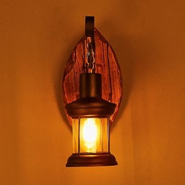 Einkopf Industrie Vintage Retro Wandleuchte aus Holz und Metall Farbe für die Dekoration von Haus Hotel Korridor