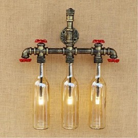 9W E27 BGB013 Retro Industrie Wind Schalter Led Wasserflasche Wand Lampe Wand Licht Bernstein