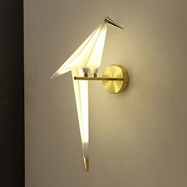 integrierte LEDs modern zeitgenössisch neuartige Vintage Galvanikfunktion für Wandleuchten im Mini Stil mit Umgebungslicht.