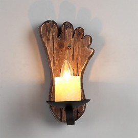 Einkopf Industrie Vintage Retro Wandleuchte aus Holz und Metall Farbe für die Dekoration von Haus Hotel Korridor