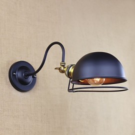 Einfaches Country Retro Malerei Feature für Mini Stil Glühbirne inklusive Augenschutz Downlight Wandleuchter