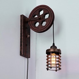 Industrielle Retro Eisen Wand Lampe Kreative Persönlichkeit Lift Pully Wand Lampe