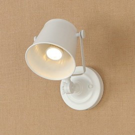 AC220V 240V 4W E27 Led Licht Lackiert Stahl Wand Lampe Dumm Schwarz Amerikanischen Kaffee Dekoration Retro Wand Licht Lichtschwert Lampe Auf Wand