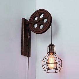 Industrielle Retro Eisen Wand Lampe Kreative Persönlichkeit Lift Pully Wand Lampe