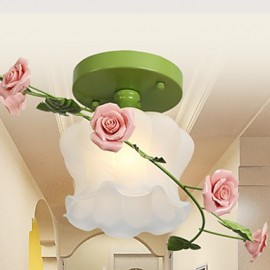 Valentinstag Die Rose Garten Blumen und Pflanzen absorbieren Kuppel Licht Lampe Led