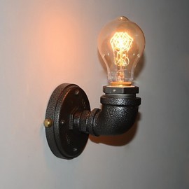 Einfache Retro Industrie Eisen Rohr Dekorative wand lampe Wand Leuchte