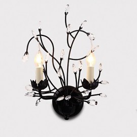 Lichter schwarze Wandleuchten E12 E14 Modern zeitgenössisch Traditionell klassisch Rustikal Lodge Country Malerei Funktion für Kristall LEDUplight