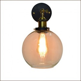 4W E27 QS 12 Eisen Wandlampe Schwarz Einfache Retro Wandlampe Einzelkopf Dekorative Wandlampe Europäischer Stil