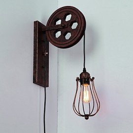 Industrielle Retro Eisen Wand Lampe Kreative Persönlichkeit Lift Pully Wand Lampe